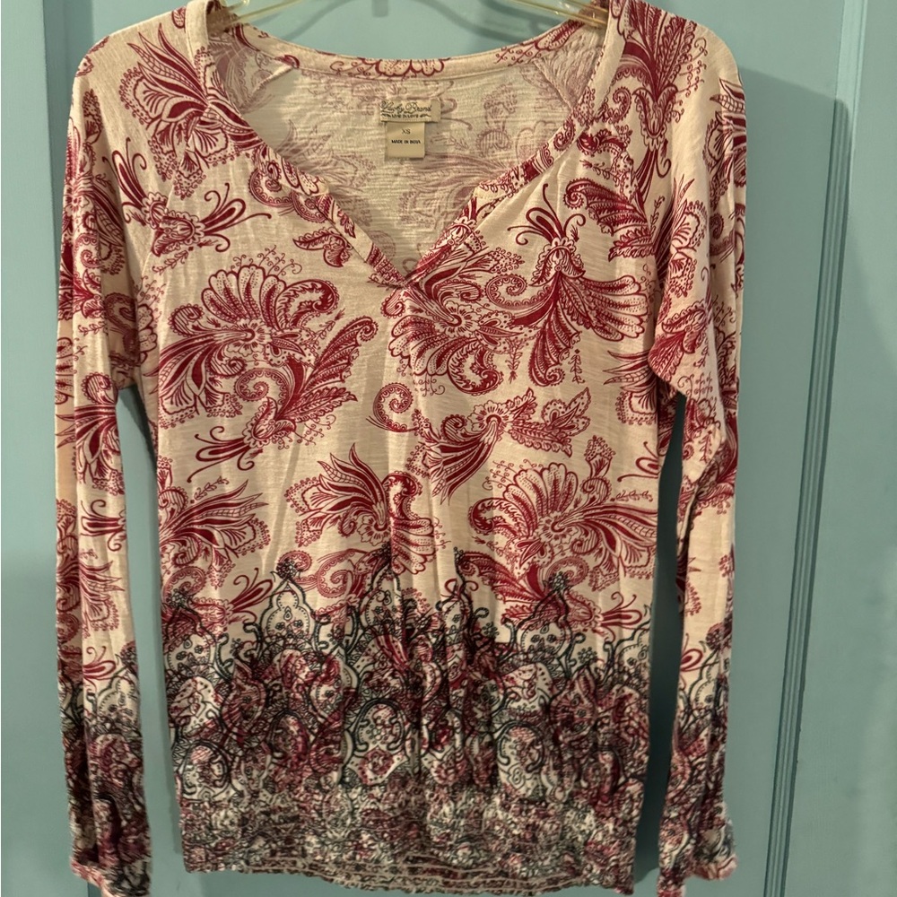 Lucky cotton peasant top